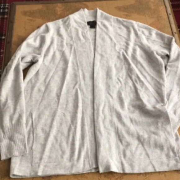 Jcrew 100% cashmere open front sweater - Picture 1 of 6
